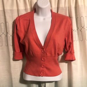 Takeout Orange Cropped Sweater (L)